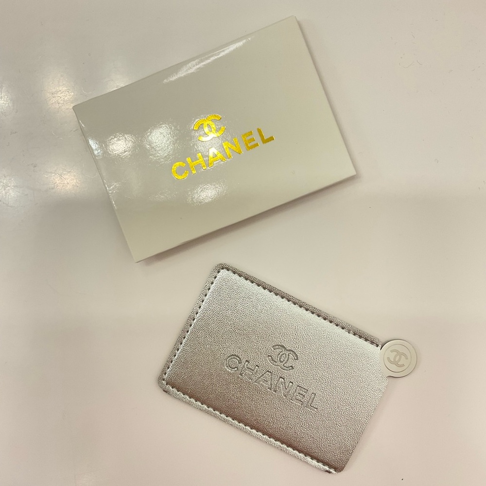 NIB CHANEL GWP Silver Metallic Mirror with Case